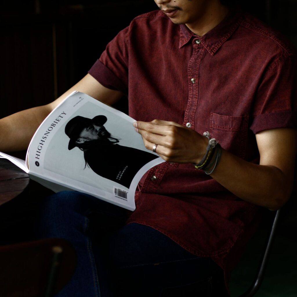 reading glasses magazine desk